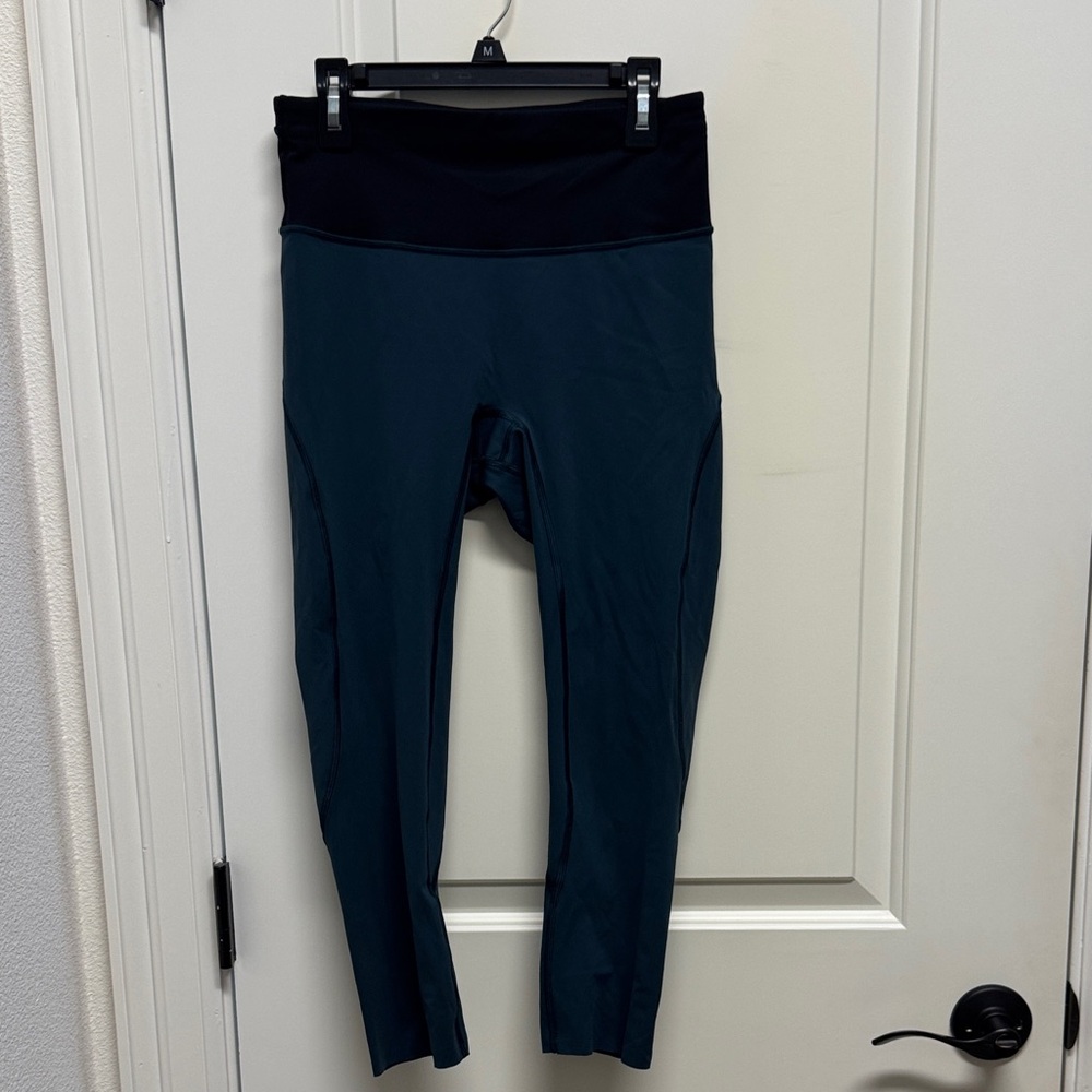 lululemon Teal and Black Leggings